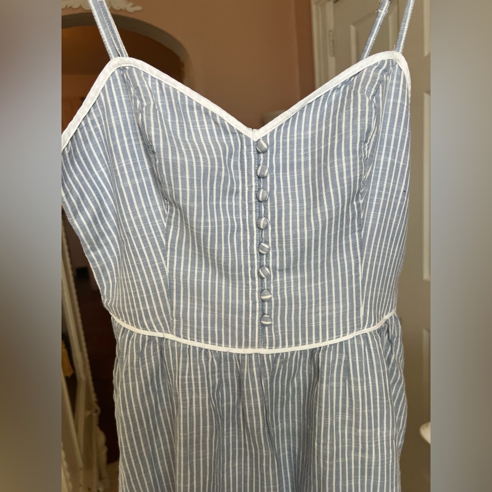 Abercrombie & Fitch Blue and White Striped Dress - Picture 4 of 8